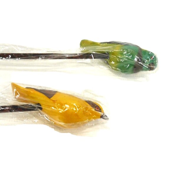 Vintage WILD WAND Backscratcher 19" long with bird on end set of 2 NEW - Picture 2 of 3